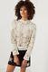 Spell & The Gypsy Collective Long Sleeve Lace Mock Neck Back Buttons Top Size Sm