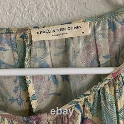 Spell & The Gypsy Collective Oasis Opal Button Down Blouse Top Sz M