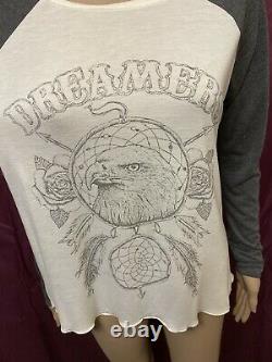 Spell and the Gypsy Collection Top Womens Medium Dreamers Raglan Tee L/S