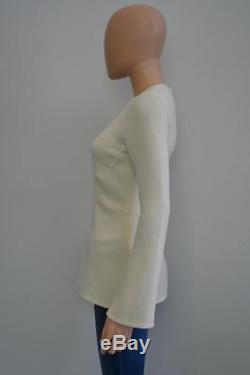 Stella McCartney Cream Wool Long Sleeve Blouse/Top Size 36