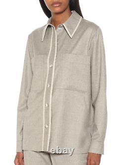 Stella McCartney Shirt Top Blouse Ariel Size UK 12 US 6-8 Wool Relaxed Fit