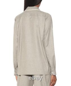 Stella McCartney Shirt Top Blouse Ariel Size UK 14 US 8-10 Wool Relaxed Fit