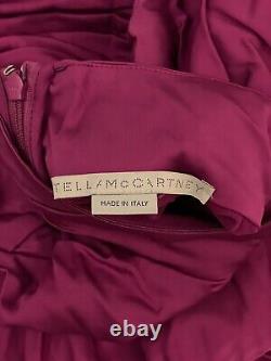 Stella Mccartney Ruched Jersey Top Amethyste / Burgundy It 34 Rrp £1500