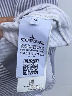 Stone Island Marina Long Sleeve Striped Top Sz M Shadow Project Osti