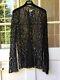 Stunning Tom Ford Black Leopard Lace Long Sleeve Top Bnwt 44
