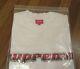 Supreme Chrome Logo L/s Long Sleeve Top Size Large White Fw19 Fw19kn67 New 2019