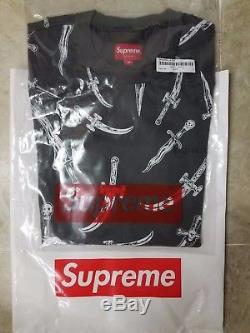 Supreme Daggers L/S Top Size M MEDIUM Long-Sleeve FW17 NEW NWT SOLD OUT IN HAND