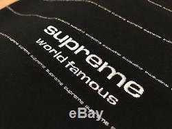 Supreme FW17 Logo Stripe Long sleeve Top Black Medium Brand New & In Hand