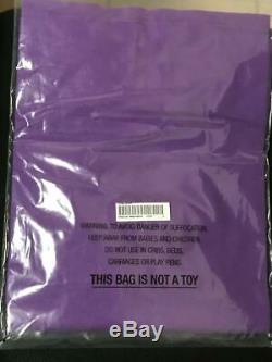 Supreme FW19 Flag L/S Top Violet Long Sleeve Sz Medium SoldOut 2 Free Sticker
