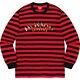 Supreme Long Sleeve Fw19 Flag L/s Top Red Sz Medium Soldout 2 Free Sticker