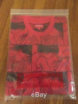 Supreme x Akira Syringe Jacquard L/S Long Sleeve Top Size Large Red FW17 NEW DS