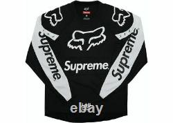 Supreme x Fox Racing Moto Jersey Top black 2018SS Size M