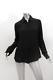 The Row Womens Black Long Sleeve Button Up Leather Trim Shirt Blouse Top 4
