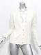 The Row Womens Cream Long Sleeve Cashmere Cardigan Sweater Top Blouse S