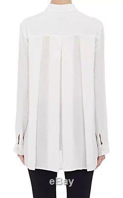 THE ROW'carlton blouse' top long sleeve shirt top ivory off white collar XS