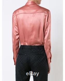 T by Alexander Wang Silk Long-sleeve Wrap-front Bodysuit Blouse Top S-z 2