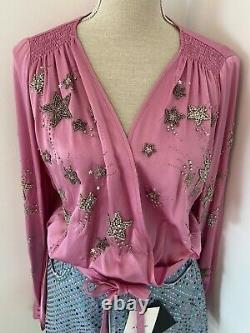 The Attico Pink Top With Embroidery