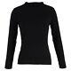 The Row Fitted Long Sleeve Top In Cotton Women Black L