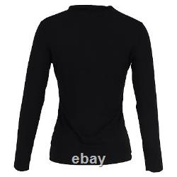 The Row Fitted Long Sleeve Top In Cotton Women Black L