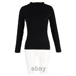 The Row Fitted Long Sleeve Top In Cotton Women Black L