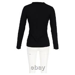 The Row Fitted Long Sleeve Top In Cotton Women Black L