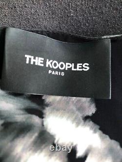 The kooples women's black blouse top button up size 3 UK 12