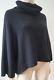 Theory Black 100% Cashmere Polo Neck Long Sleeve Oversized Jumper Sweater Top M
