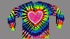 Tie Dye Rainbow Heart Long Sleeve Shirt With Black Highlights Tutorial