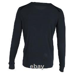 Tom Ford Buttoned Long Sleeve Top in Black Cotton FR52