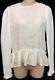 Tom Ford Top Chalk Linen Long Sleeve Has Camisole Size 38 Nwt