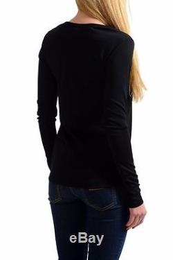 Tom Ford Wool Black V-Neck Long Sleeve Women's Top Blouse Sz 2XS XS S M L XL