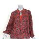 Ulla Johnson Blouse Jeanne Rosewood Floral Print Size 6 Long Sleeve Top New