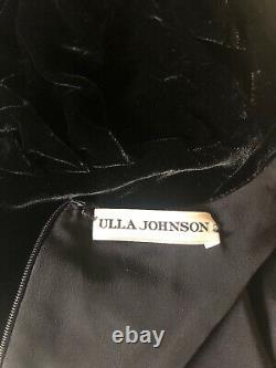 Ulla Johnson Sabine Blouse Top Black Velvet AU8-US4 Barneys New York Womens NY