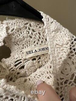 Ulla johnson cotton lace cream long sleeve blouse top sz 4 (item A41)