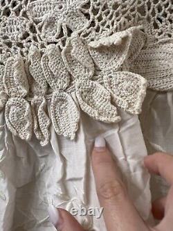 Ulla johnson cotton lace cream long sleeve blouse top sz 4 (item A41)