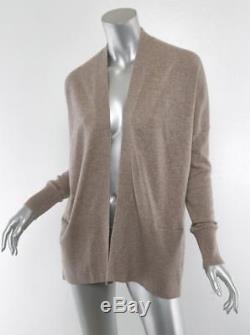 VINCE Womens Taupe CASHMERE Long Sleeve Drop Shoulder Cardigan Sweater Top S NEW