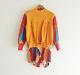 Vivienne Westwood 1982 Worlds End Orange Tube Knit Top To Stripe Pirate Short