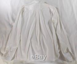 Valentino Long Sleeve White Cotton Lace Front Blouse / Shirt / Top 10