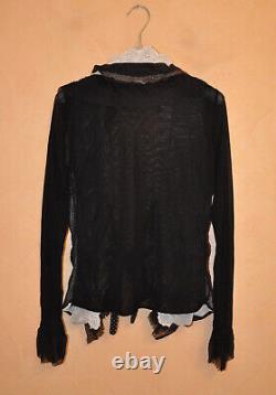 Versace Jeans Couture Women's Black Lightweight Cotton Fassion Top Shirt Size S