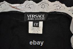 Versace Jeans Couture Women's Black Lightweight Cotton Fassion Top Shirt Size S