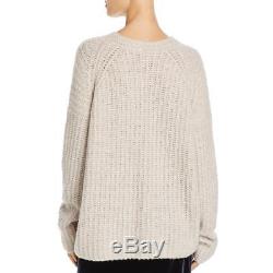 Vince Womens Beige Cashmere Long Sleeves Pullover Sweater Top XS BHFO 6160