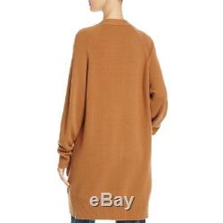 Vince Womens Brown Raglan Sleeves Knit Long Cardigan Sweater Top XS BHFO 5133