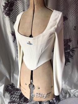 Vintage 90S Vivienne Westwood Archive Corset Boned Bustier Long Sleeved Top