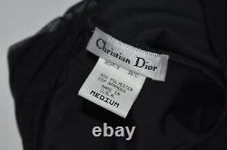 Vintage Christian Dior Velour & Sheer Bodysuit Top Size M