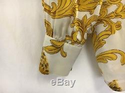 Vintage Escada By Margaretha Ley Silk Blouse Top Long Sleeve White 1970s L 12-14