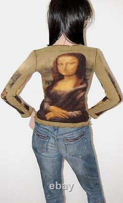 Vintage Jean Paul Gaultier 90s Mona Lisa Top XXS