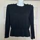 Vintage St. John By Marie Gray Women's Santana Knit Top Cut Long Sleeve Size 8