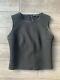Vintage Tom Ford For Gucci 1999 A/w Collection Black Leather Trimmed Top