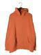 Visvim Hoodie Size 5 Men Cotton Orange Solid Plain Long Sleeve Top Made In Japan