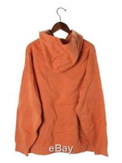 Visvim Hoodie Size 5 Men Cotton Orange Solid Plain Long Sleeve Top Made in Japan